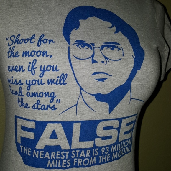 Geek Teez Dwight Schrute  t shirt heather gray XS - Picture 2 of 4